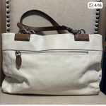 Coach  Penelope White and Brown Leather Shoulder/Tote Bag, No. B1182-F16532 Photo 3