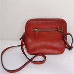 Pratesi Firenze Red Small Italian Leather Crossbody Bag VGUC Photo 3