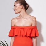 Veronica Beard “Oleta” Off Shoulder Ruffled Dress Photo 1