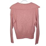 Cupcakes and Cashmere quarter zip ribbed knit sweater in salmon pink size S Photo 1