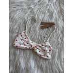 SKIMS  Fits Everybody Picot Skimpy Scoop Bralette Ruby Heart Print Size XXS Photo 2