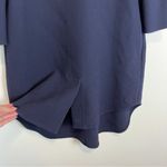 3.1 Phillip Lim Navy Blue Long Sleeve Shift Dress Virgin Wool Silk Size 2 Photo 5