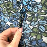 Veronica Beard NWOT Saera Blue Multi Floral Smocked Crepe Mini Dress Size 0 Photo 7