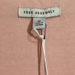 NWT Free Assembly Women's Pleated U Neck Mini Dress size Medium. Pink Photo 3