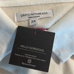 Grayson Threads GRAYSON / THREADS off white size 3X pullover sweater cream and white New York Photo 7