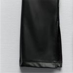 ZARA  Slim Leg Flare Super High Rise Slim Long Length Pants Comfort Black 4 NEW Photo 13