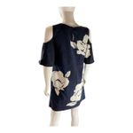 Laundry by Shelli Segal Navy‎ Floral Cold Shoulder Dress | Feminine Occasion Party Photo 4
