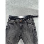 EXPRESS Low Rise Boyfriend Jeans Women 4 Distressed Black Denim Photo 3