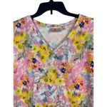 Quacker Factory Pink Floral Rhinestone V Photo 1