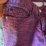 Guess GAP Pink & Blue Animal Print Skinny Jeans Size 28 Photo 2