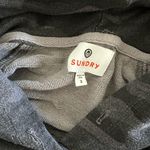 Sundry  Soft Camo Stripe Sleeve Hoodie - size 2 Photo 8