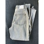 ZARA Womens Size 4 Distressed Straight Leg Jeans Grey Denim RN#77302 100% Cotton Photo 2