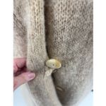 Vintage Hilda Icelandic Wool Knit Coat Sweater Jacket White Gray Iceland Size XS Photo 6