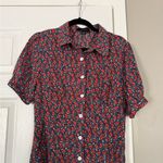 En Saison Enchanting Floral Cottagecore Summer Dress Maxi Modest Red Size M Photo 4