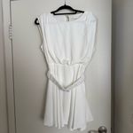 White flowy mini dress Size M Photo 4
