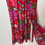 & Other Stories & Other Stories Red Floral Maxi Dress Bold Florals Sz 8 Photo 5
