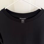 Athleta  Gallery 2.0 Tunic Layered Look Crewneck Knit Top Black Size Small S Photo 4