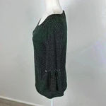 Nine Britton  Black & White Polka Dot Blouse Size Small Photo 2