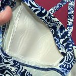 CHAPS Blue and White One-Piece Swimsuit Photo 9