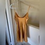 ASTR  Golden V-Neck Dress Photo 2