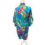 Natori  Kimono Robe Womens Size XL Floral Tropical Boho Cottagecore *missing belt Photo 2