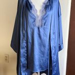 Victoria's Secret  | Periwinkle Satin Nightgown and Robe Set | Small / Medium Photo 0