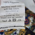 J.Crew Sheer Short Sleeve V-Neck Tie Front Accent Blouse Black & Patterned XS Photo 5