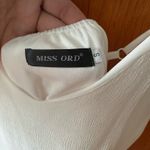 Layered ruffle hem white cami dress Photo 2