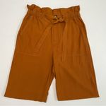 Madewell Pants Dunaway Paperbag Pockets Cropped Ankle Pumpkin Burnt Orange Rust Photo 3