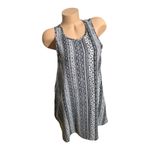 Forever 21  midi tank dress size small Blue & white Aztec Geometric Tribal Boho Photo 2