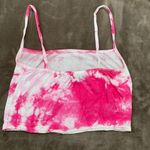 Pretty Little Thing Pink Jersey Tie Dye Crop Cami size 6 Photo 4