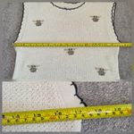 Star Wars x Zara Womens Crochet Cropped Vest Size SMALL Cream Knit Yoda Photo 9