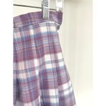 Y2K Plaid Pleated Micro Mini Skirt Britney Preppy Purple Gossip Girl Kawaii M Size M Photo 3