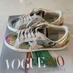 VINTAGE HAVANA METALLIC & HOUNDSTOOTH PRINT SNEAKERS SIZE 6! Photo 3