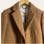 J.Crew Brown Wool Blend Single Breasted Top Coat Women's Size 0 Photo 1