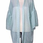 Forgotten Grace  medium women's kimono mint with white dots lightweight coverup Photo 0