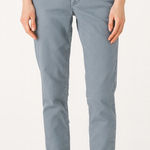 The GREAT. Quiet Luxury Cotton Tencel Pants Size 0 Blue Minimalist Capsule Photo 0