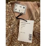 In The Mood For Love Elisa Sequin 3/4 Sleeve Sheath Mini Dress Gold XS NWT Photo 4