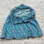 Lilly Pulitzer  Wiley ruffle clam jam seashell tube top blue pink M pullover Photo 4