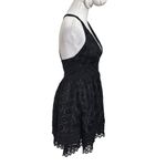 Lovers + Friends  Moon Dance Lace Mini Dress Women’s Size Small Crisscross Back Photo 4