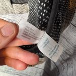 Marine layer  Women's Birdseye Collared Cardigan-Black/White Contrast Med Photo 4