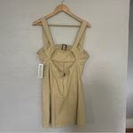 Urban Outfitters  Corduroy Tank Tan Mini Dress with Back Cutout NWT size Large Photo 3