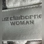 Liz Claiborne 100% Linen Black and White Plaid Maxi Dress Size 14W Photo 8