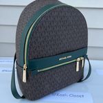 Michael Kors MK Kenly Medium Backpack - Racing Green Photo 2