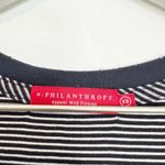 n:philanthropy V-Neck Short Sleeve Striped Knot Distressed T-Shirt Mini Dress XS Photo 5