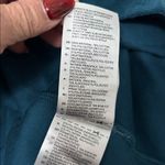 Adidas  Tecmin Teal Velour Bell Sleeve Hoodie Photo 6