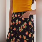 Anthropologie Maeve Colette Cropped Wide Leg Pants in the peach print Photo 2