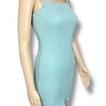 Wild Fable  Womens Knit Slip Dress Mini Ribbed Tie Shoulder Bodycon Blue Medium Photo 2