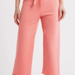 Frank & Eileen  Catherine Crop Wide Leg Sweatpants Hot Pink S Photo 0