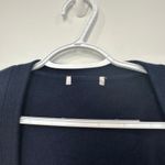 Rag and Bone  Womens Serena Cardigan Sweater Small Navy Blue Academic Cotton Wool Photo 2